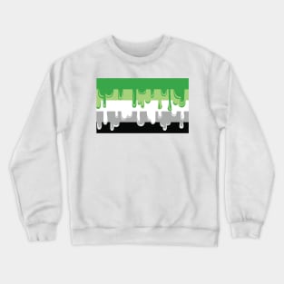 Dripping Aromantic Pride Crewneck Sweatshirt